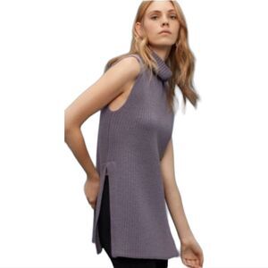 Aritzia Wilfred  Durandal Sleeveless Cowl Neck Sweater